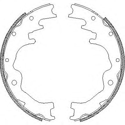 REMSA 4388.01 Brake Shoe Set